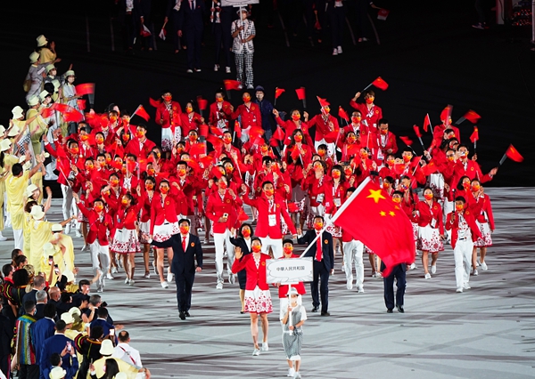 7月23日晚，第32届夏季奥林匹克运动会开幕式在日本东京新国立竞技场举行。.jpg